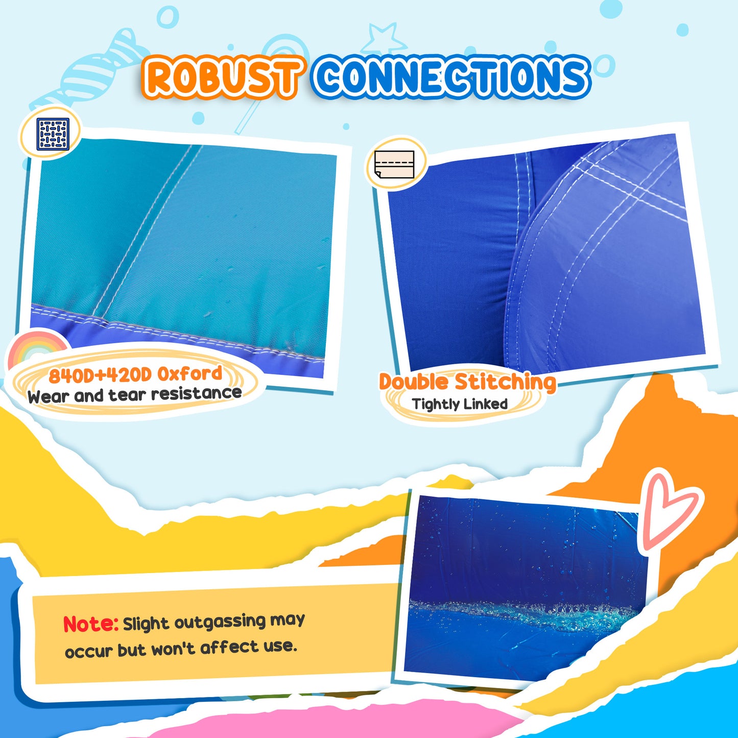 5 In 1 Inflatable Bounce House, Water Slide With 550W Blower, Splash Pool, Trampoline, Climbing Wall, Cannon