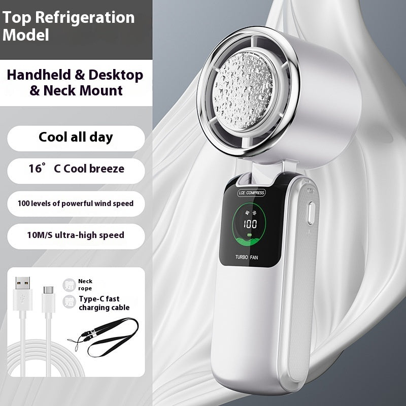 3-in-1 High-Speed Portable Fan with Ice Pack