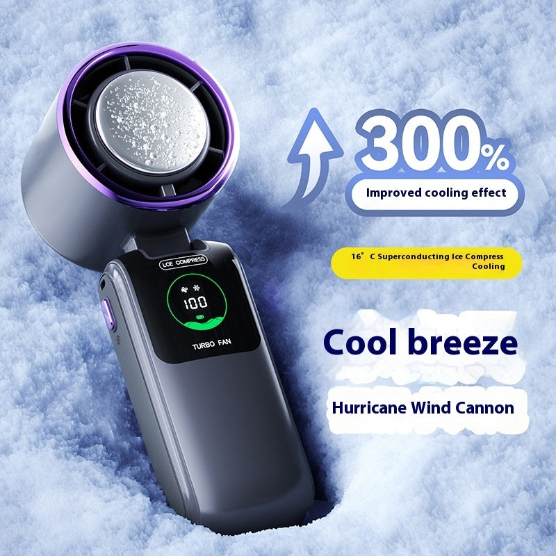 3-in-1 High-Speed Portable Fan with Ice Pack