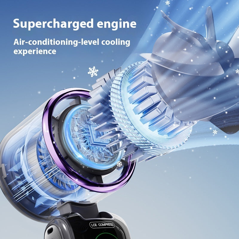 3-in-1 High-Speed Portable Fan with Ice Pack