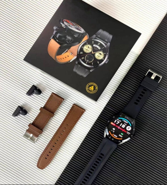 2-in-1 Smart Watch with Built-in Wireless Earbuds