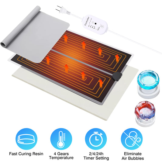 1Pc Resin Heating Mat With Smart Timer Setting Resin Curing Machine